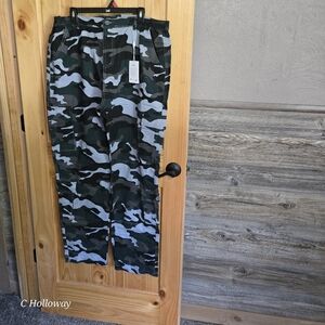 NWT  Zeetoo Mens Relaxed Fit Gz03 Blue Camo Pants Size 40